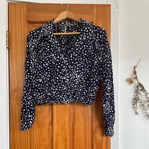 Free People Crop Blouse